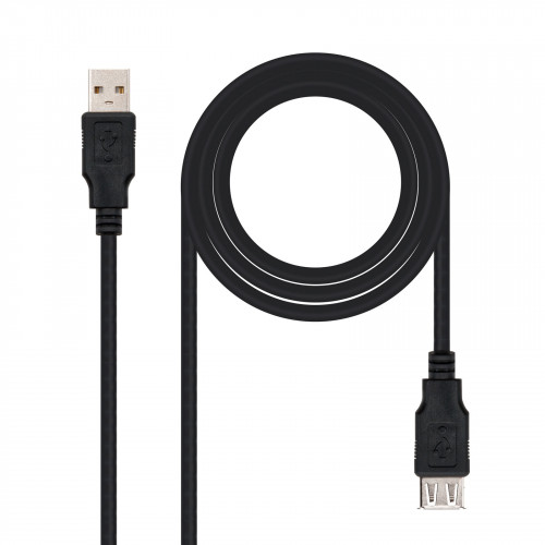 Cable Usb 20 Am Ah 3m Negro